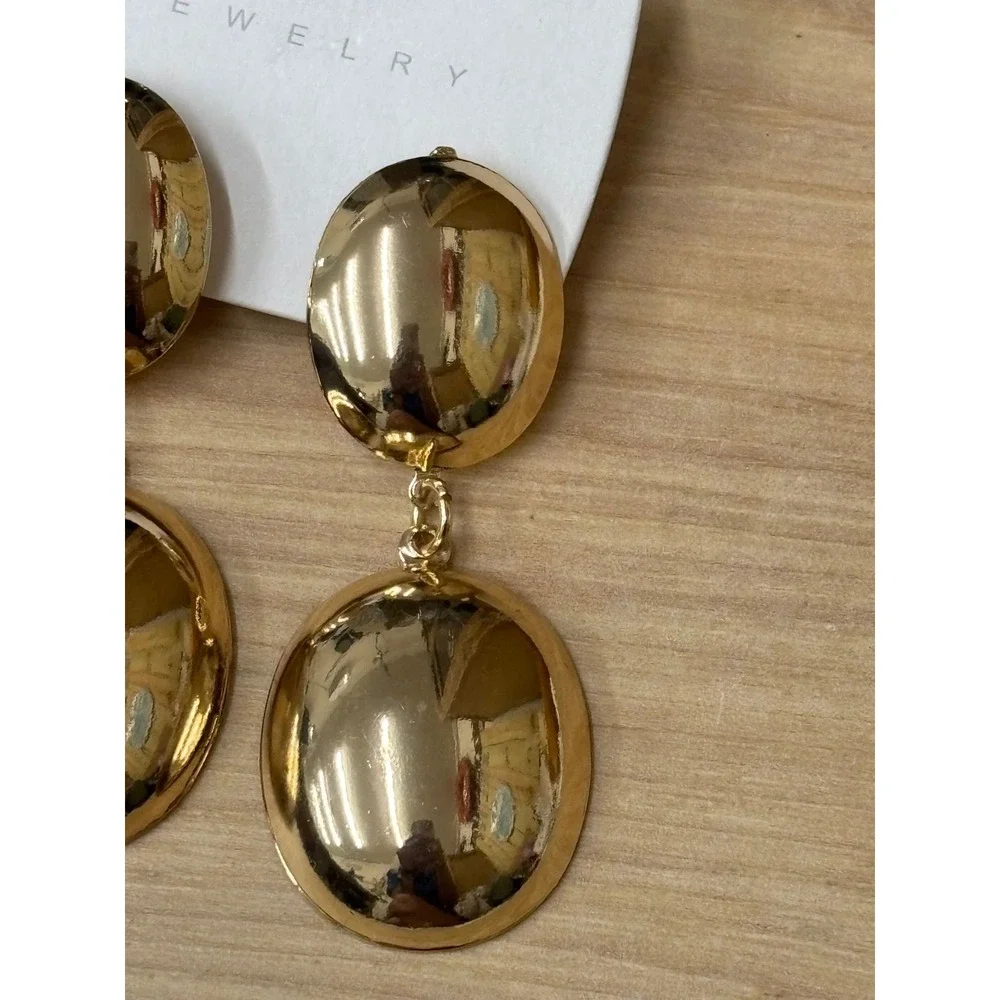 #53. Double-tier Drop Half Dome Earrings
